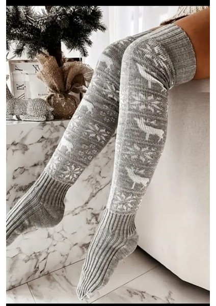 Desenli Yılbaşına Özel Dizüstü Corap