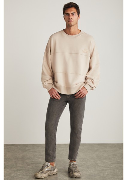 Kaylen Oversize Vizon Sweatshirt fiyatları