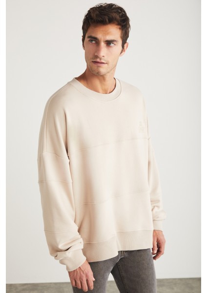Kaylen Oversize Vizon Sweatshirt modelleri