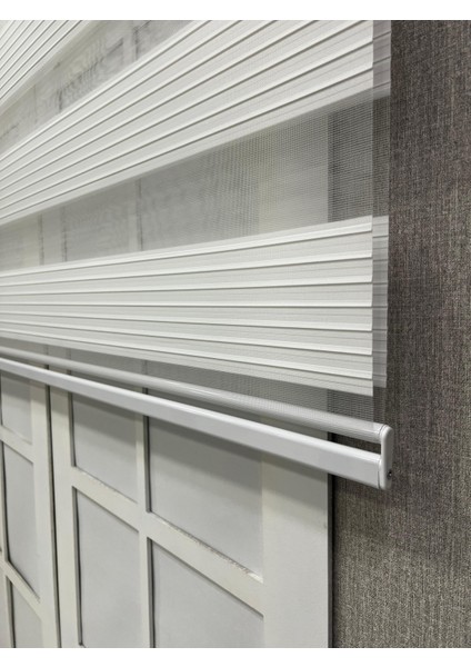 Donatti Güneşlik Zebra Stor Perde Geniş Plise Beyaz fırsatları
