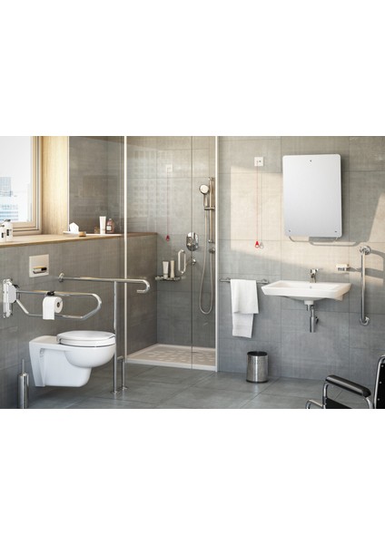 S20 5289B003-0001 Özel İhtiyaç Lavabosu, 60 cm, Beyaz