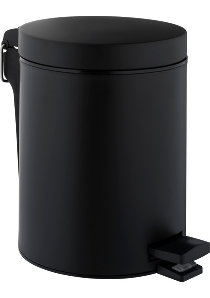 Base 300 A4414936 Çöp Kovası, 5 Litre, Mat Siyah