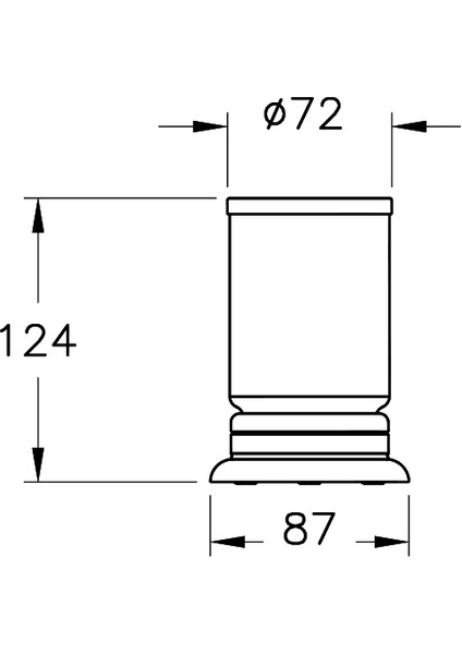 Base 300 A44142 Diş Fırçalığı, Krom