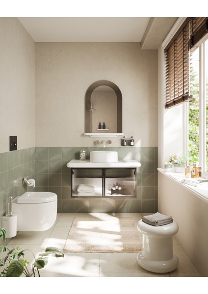 Liquid 7310B403-1828 Seramik Tezgah, 100 cm, Beyaz modelleri