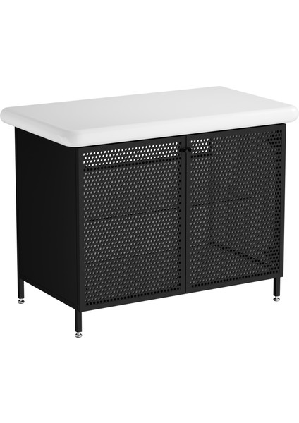 Liquid 66742 Lavabo Dolabı, Ayaklı, Metal Kapaklı, 100 cm fiyatları