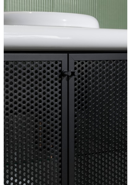 Liquid 66742 Lavabo Dolabı, Ayaklı, Metal Kapaklı, 100 cm fırsatları