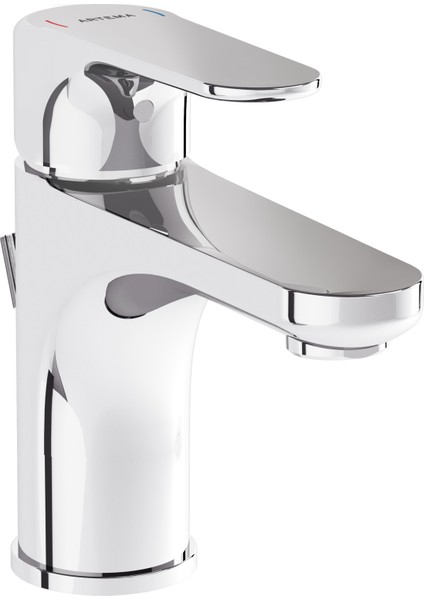 VitrA Root Round A42722 Lavabo Bataryası (Sifon Kumandalı), Krom