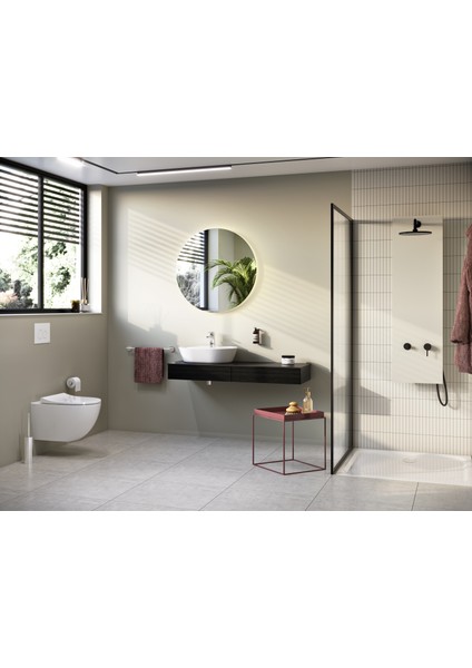 VitrA Root Round A42722 Lavabo Bataryası (Sifon Kumandalı), Krom