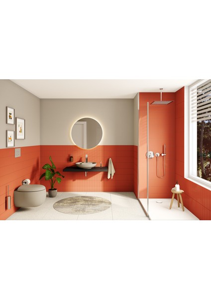 Lite LS A45645 Duş Başlığı, 400 mm, Krom