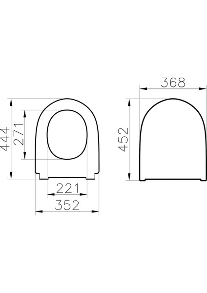 Nest Nest QuantumFlush 230-003R009 Etekli Soft Klozet Kapağı, Yavaş Kapanır, Beyaz