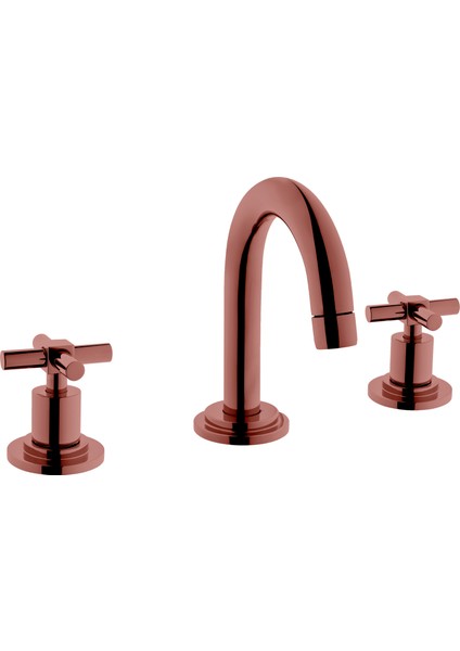 Juno A4086126 Lavabo Bataryası, 3 Delikli Lavabolar için, Bakır