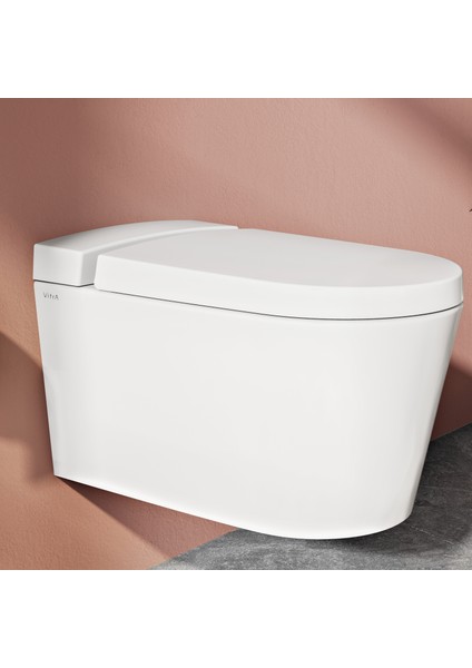 Nest 89-003R009 Klozet Kapağı, Yavaş Kapanır, Kolay Çıkabilir, Beyaz