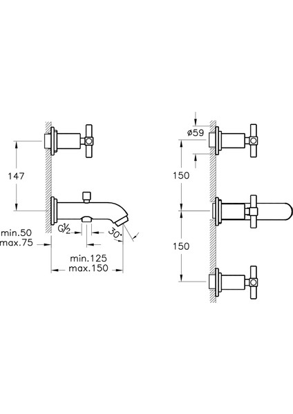 Juno A40832 Ankastre Banyo Bataryası, El Duşu Çıkışlı, Sıva Üstü, Krom fiyatları