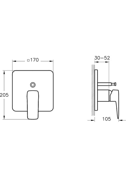 Root Square Ankastre Banyo Bataryası Soft Bakır A4275229 fiyatları