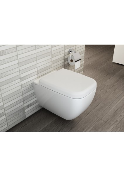 VitrA Minimax A44788 Kapaklı Tuvalet Kağıtlığı, Krom