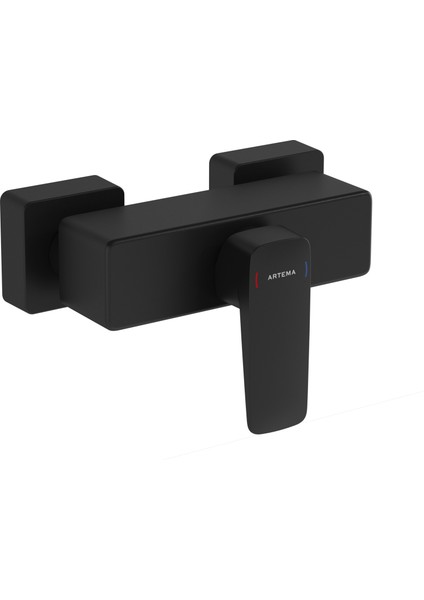 Root A4276136 Square Duş Bataryası, Mat Siyah