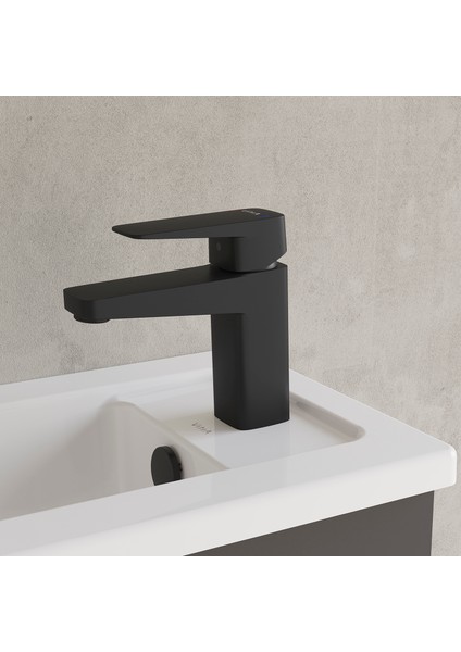 Root A4273236 Square Lavabo Bataryası, Mat Siyah modelleri