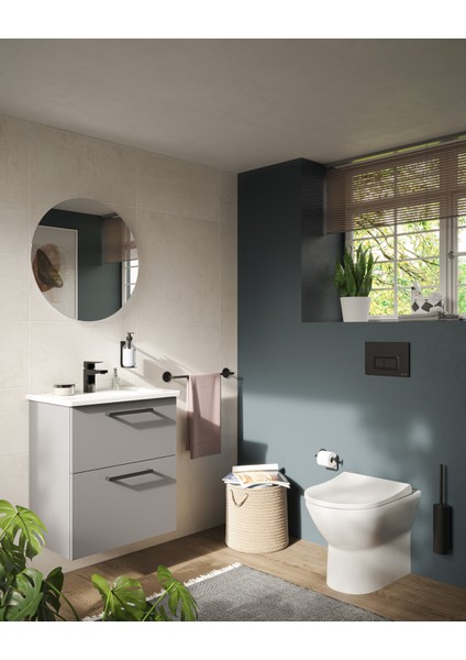 Root A4273236 Square Lavabo Bataryası, Mat Siyah indirimleri