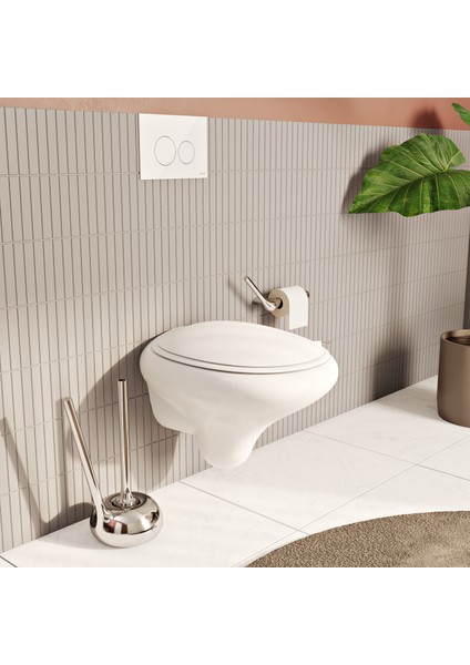 İstanbul A48001 Tuvalet Kağıtlığı, Tekli, Krom