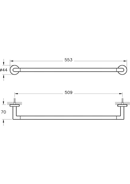 Minimax A44784 Uzun Havluluk, Krom