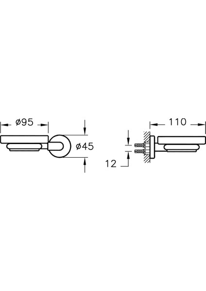 Minimax A44777 Katı Sabunluk, Krom