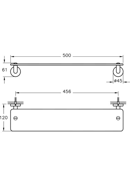 Minimax A44776 Etajer, Krom