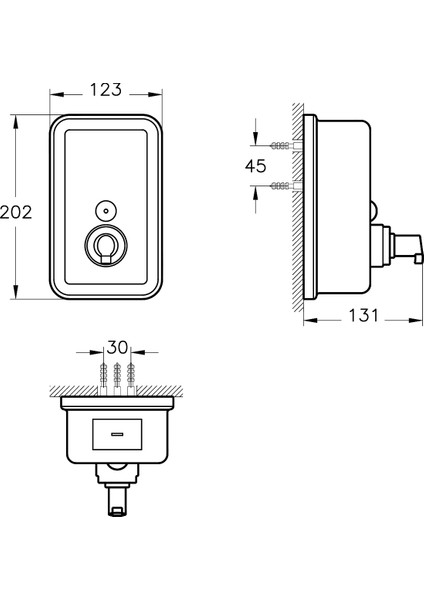 Arkitekta A44507 Köpük Dispenseri, Krom