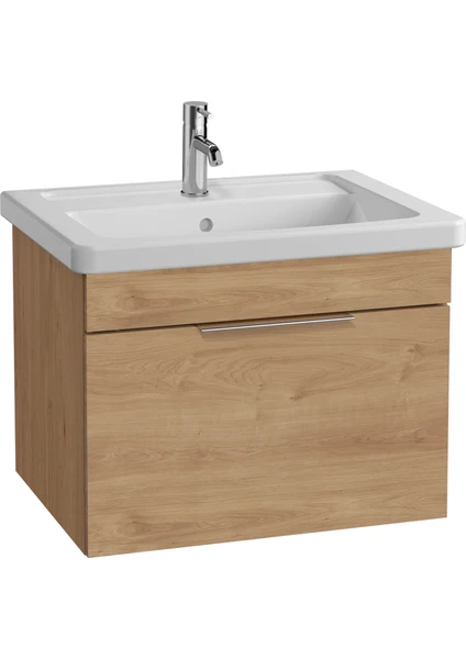 Quadrum 67119 Lavabo Dolabı, Çekmeceli, 65cm, Altın Meşe