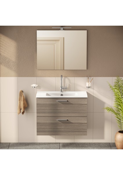 Mia 75101 Banyo Dolabı Seti, Çekmeceli, 80 cm, Cordoba fiyatları