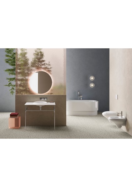 VitrA İstanbul A41802 Banyo Bataryası, El Duşlu, Krom