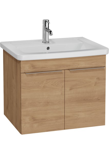 Quadrum 62540 Lavabo Dolabı, Kapaklı, 65 cm, Altın Meşe