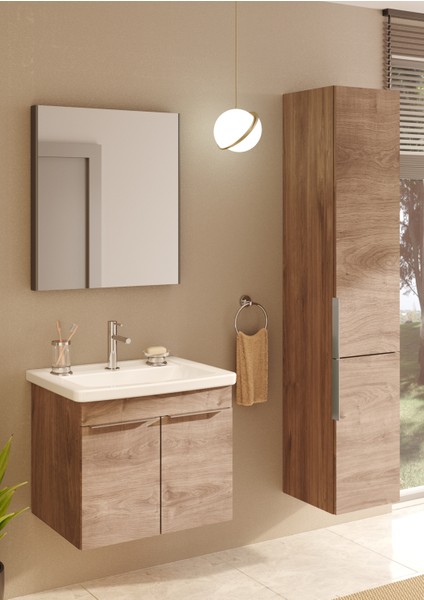 Quadrum 62540 Lavabo Dolabı, Kapaklı, 65 cm, Altın Meşe fiyatları