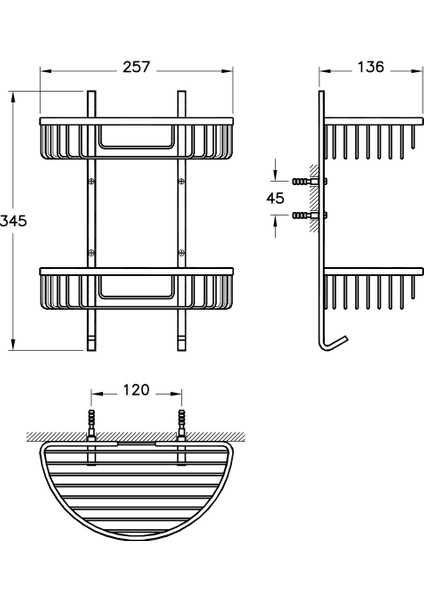 Arkitekta A44053 İkili Malzemelik, Krom modelleri