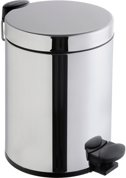 Arkitekta A44012 Çöp Kovası, Yavaş Kapanır, 4,5 Litre, Parlak Paslanmaz Çelik