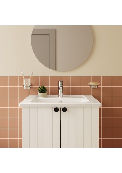 Integra 7055B003-0001 Etajerli Lavabo, Beyaz, 60x47 cm indirimleri
