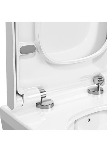 Valarte 124-003R009 Klozet Kapağı, Yavaş Kapanır, Kolay Çıkabilir, Beyaz fiyatları