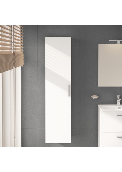 Mia 66166 Boy Dolabı 35 cm Parlak Beyaz modelleri