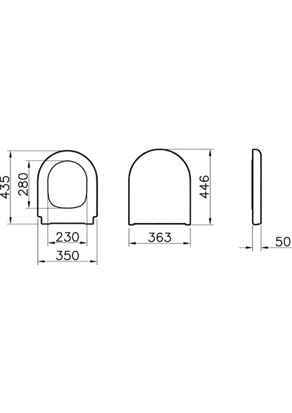 Integra 121-003-909 Universal Klozet Kapağı, Yavaş Kapanır, Kolay Çıkabilir, Beyaz