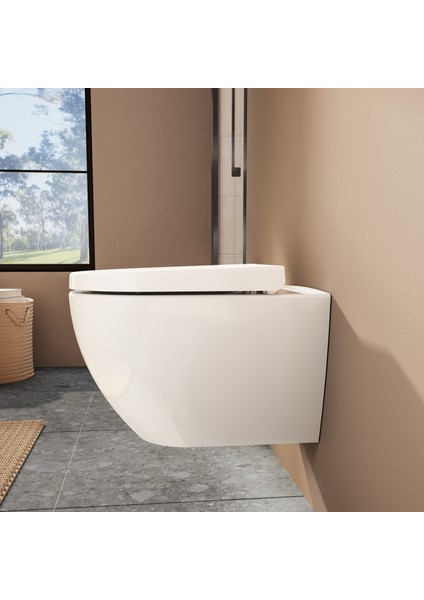 Integra 108-003R009 Klozet Kapağı, Yavaş Kapanır, Kolay Çıkabilir, Beyaz modelleri