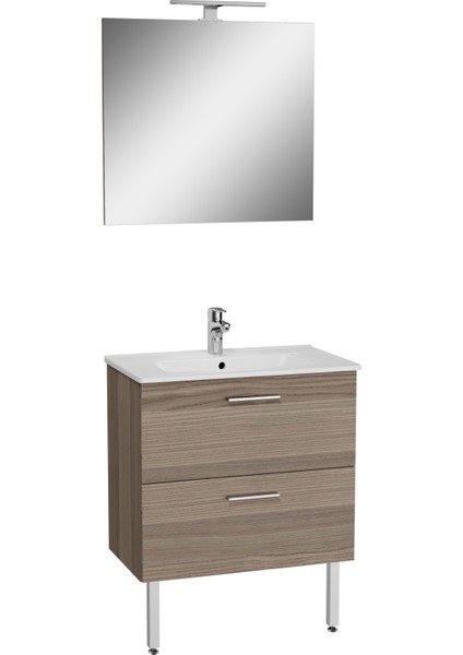 Mİa 66101 Banyo Dolabı Seti Çekmeceli, Ayaklı, 70 cm, Cordoba