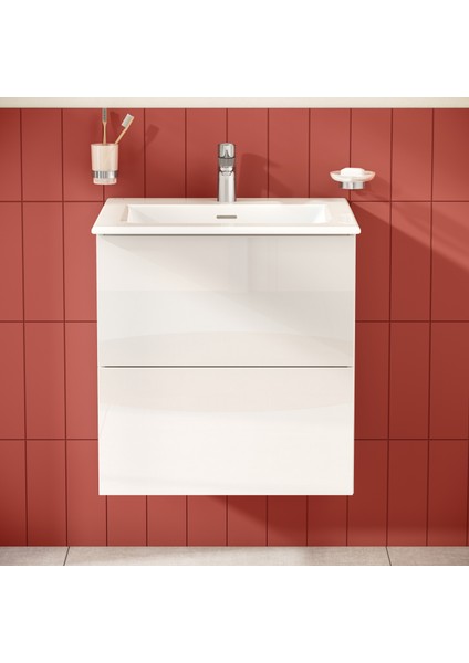 Metropole Pure 67335 Lavabo Dolabı, 2 Çekmeceli, Parlak Beyaz, 60 cm fiyatları