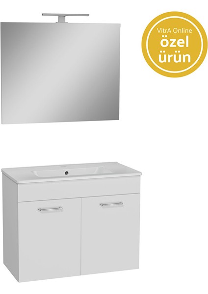Ardea 67073 Banyo Dolabı Seti Kapaklı 80 cm Parlak Beyaz fiyatları