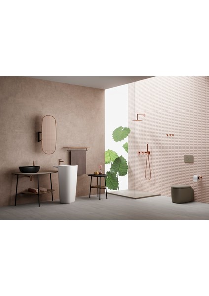 Plural 7812B483-0016 Üçgen Alçak Çanak Lavabo, VitrA Clean, 47 cm, Mat Siyah