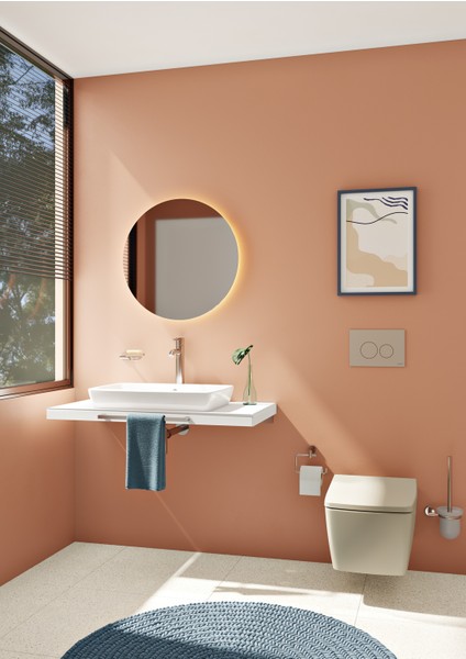 Metropole 7672B020-0559 Rim-ex Asma Klozet, 56 cm, Mat Bej
