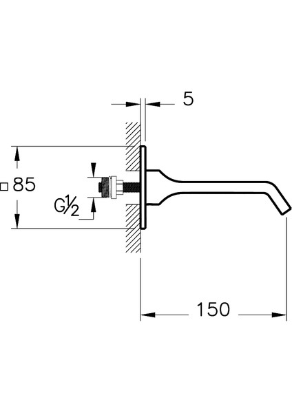 Suit A42831 Çıkış Ucu, Krom fiyatları