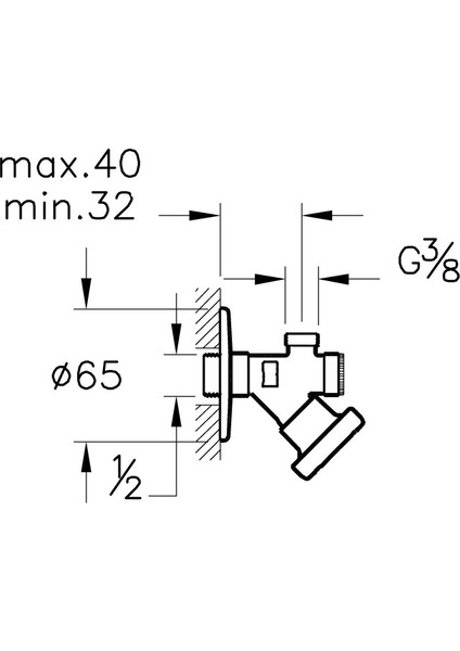 A45236 Filtreli Ara Musluk, Krom