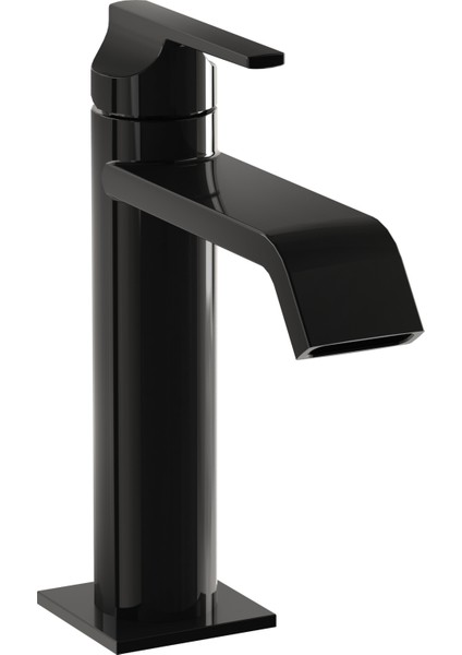 Suit A4281639 Lavabo Bataryası, Üstten Kumandalı, Parlak Siyah