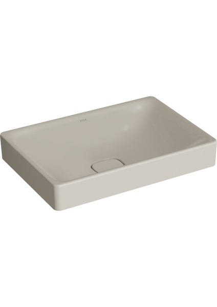 Metropole 7535B020-1398 Dikdörtgen Çanak Lavabo, 60cm, Taupe