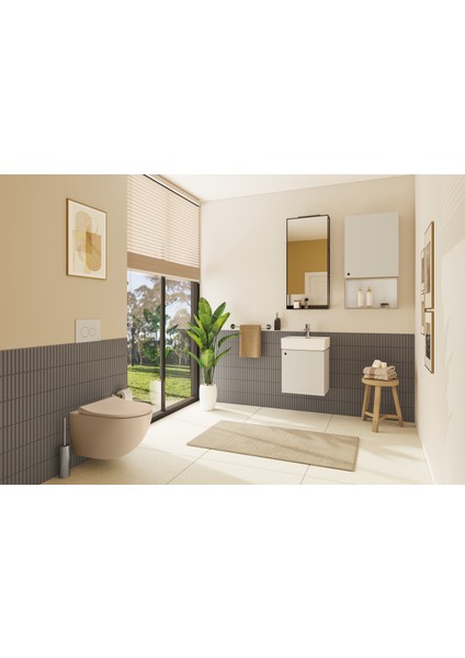 ArchiPlan 7400B003-0041 Dar Lavabo, 45x38 cm, Beyaz