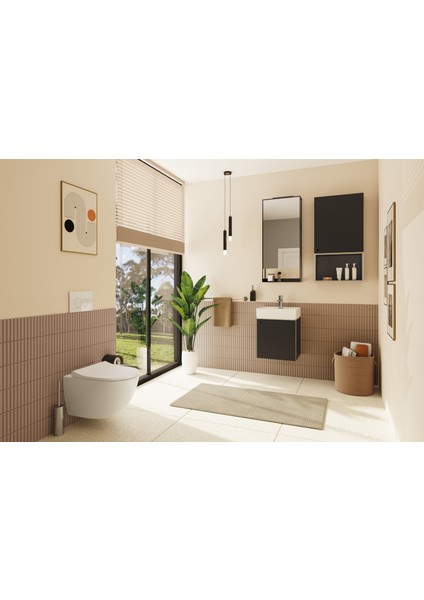 ArchiPlan 7400B003-0041 Dar Lavabo, 45x38 cm, Beyaz